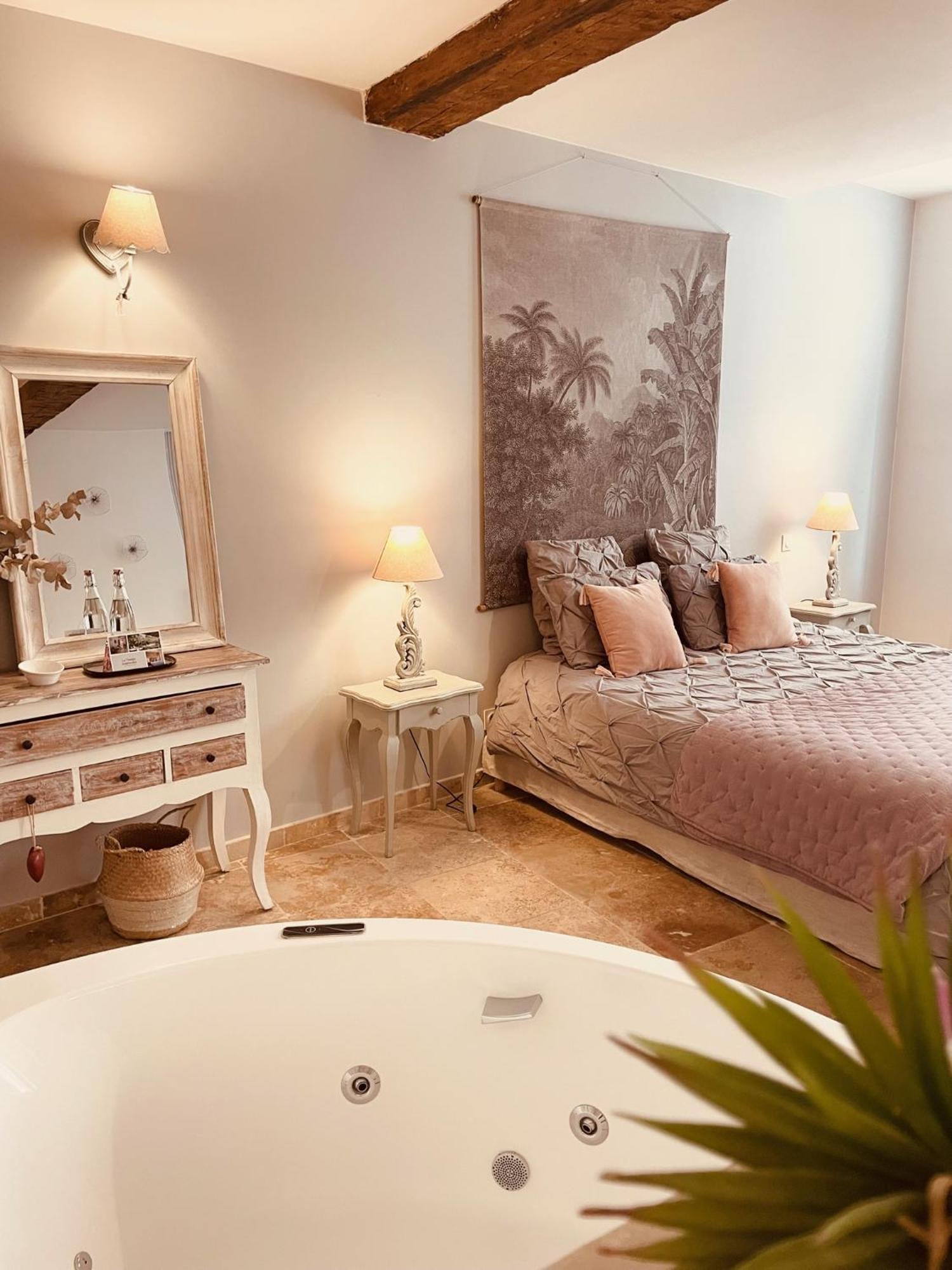 B&B Temps Suspendu Provence Pernes-les-Fontaines Værelse billede
